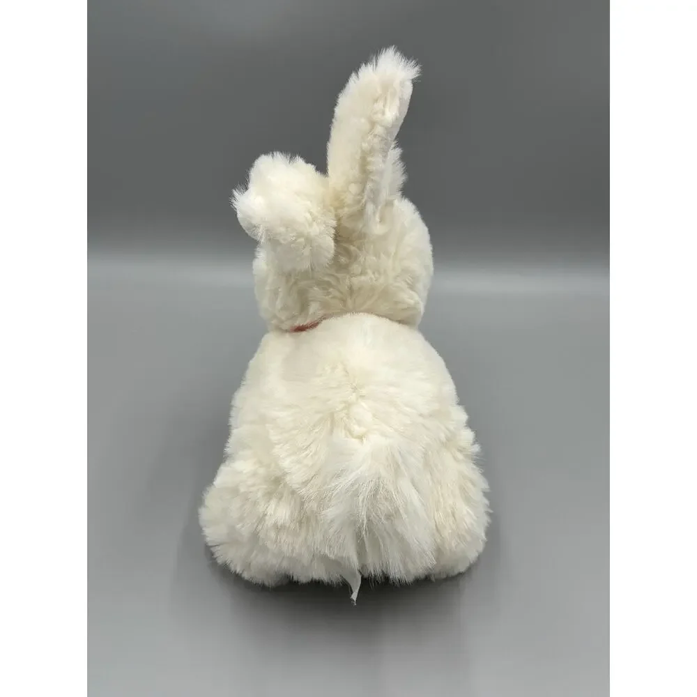 TB Trading Co White Bunny Rabbit Plush 8” Stuffed Animal Ribbon Bow